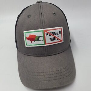 RepYourWater Hat Save Bristol Bay Stop Pebble Mine Snapback Trucker Mesh Gray
